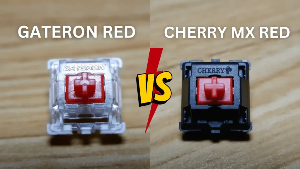Gateron Red and Cherry MX Red linear switches